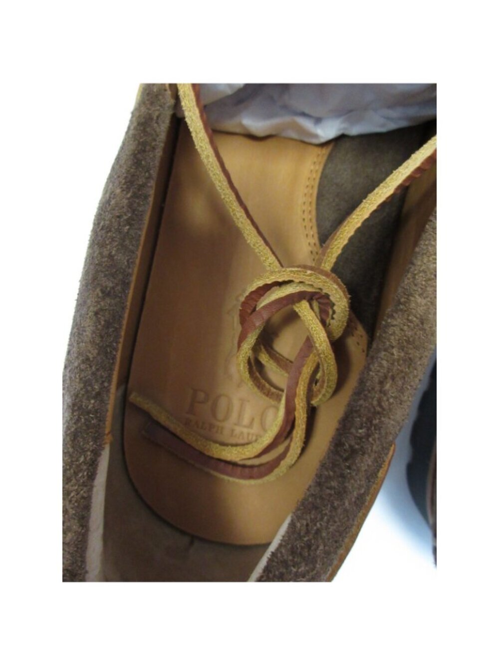 Polo Ralph Lauren Boat Shoes 11.5 D Ranger Deck Cow Suede Lug Sole - Picture 7 of 12
